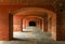 Corridor at Fort Point fortification under the Golden Gate Bridge, San Francisco