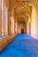 Corridor of an inner courtyard of convent of san Esteban at Salamanca, Spain