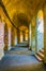 Corridor inside of the roman amphitheater in Frejus, France