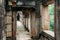 Corridor made of rustic rocks in one of the temples in Angkor, Siem Reap, Cambodia