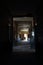 Corridor of old school Humberstone, Chile