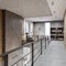 Corridor with railings in the recreation area in the library in the style of a loft