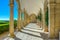 Corridor at the Royal Seat of San Lorenzo de El Escorial near Madrid, Spain