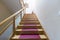 Corridor with stairs - hotel interior