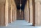 Corridor surrounding the courtyard of the Mosque of Ahmad Ibn Tulun, old Cairo, Egypt