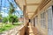 Corridor of Tuol Sleng Genocide Museum in Cambodia