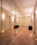 Corridor with wardrobes and mirrors