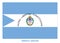 Corrientes Flag Vector Illustration on White Background. Flag of Argentina Provinces