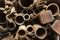 Corroded metal pipes