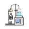 corrosion testing materials engineering color icon vector illustration