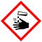 Corrosive acid safety sign