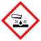 Corrosive acid vector sign