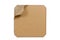 Corrugated cardboard - brown paper sheet, isolated