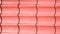 Corrugated corrugated metal sheet, painted in pink, siding for walls and roofs, background, texture