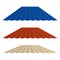 Corrugated metal roof, illustration