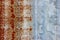 Corrugated metal rusty macro background texture