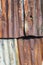 Corrugated rust covered iron fence background