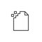 Corrupt file line icon