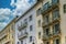 Corse, colorful houses in Ajaccio