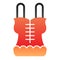 Corset flat icon. Lingerie color icons in trendy flat style. Underwear gradient style design, designed for web and app