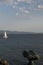 Corsica, Gulf of Ajaccio, Mediterranean Sea, sailboat, binoculars, relax