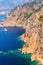 Corsica island. Coastal landscape. Gulf of Porto