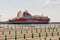 Corsica Lines ferry ship moored in Bastia ferry port, France