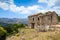 Corsica, old abandoned stone house. Zerubia