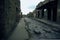 Corso Centrale at night in Pompeii