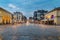 Corso di Porta Ticinese street at rainy dusk.