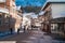 Corso Italia Pedestrian Zone in Cortina d Ampezzo, Italy in Winter with Snow