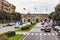 Corso Porta Nuovo street leading to old Porta Nuova gate in the old part of Verona city, Italy