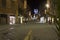 Corso Vannucci main street in Perugia city centre at night time