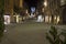 Corso Vannucci main street in Perugia city centre at night time