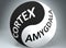 Cortex and amygdala in balance - pictured as words Cortex, amygdala and yin yang symbol, to show harmony between Cortex and