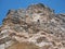 Cortina, Italy. Amazing view of the climbers on the walls of the famous rocks of the 5 towers. Extreme climbing