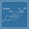 Cortisol Hormone Structural chemical formula