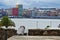 Coruna harbor view