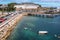 A Coruna,Spain- august 6,2017:view on the Hospital Abente y Lago from the Archaeological and Historical Museum of Santo AntÃ³n Ca