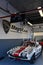 Corvette Chevrolet Sport cars in the pits of French Historic Grand Prix