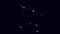 Corvus constellation, gradually zooming rotating image