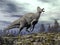 Corythosaurus dinosaur - 3D render
