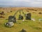 Cosdon Hill multiple stone rows known as The Graveyard, Dartmoor National Park, Devon, UK