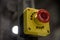 Cose up of red emergency stop button