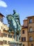 Cosimo Medici\'s statue on the Piazza della Signoria by Giambologna in Florence, Italy.