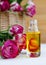 Cosmetic aroma oil with rose essence