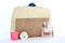 Cosmetic bag from natural jute