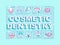 Cosmetic dentistry word concepts mint banner