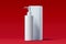 Cosmetic dispenser for cream, gel, lotion. Beauty product package. 3d rendering.