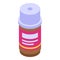 Cosmetic essential oils icon, isometric style